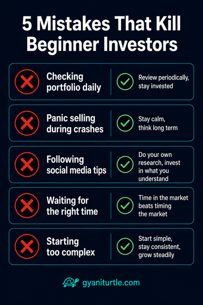 5 common investing mistakes beginners make in India — how to avoid them