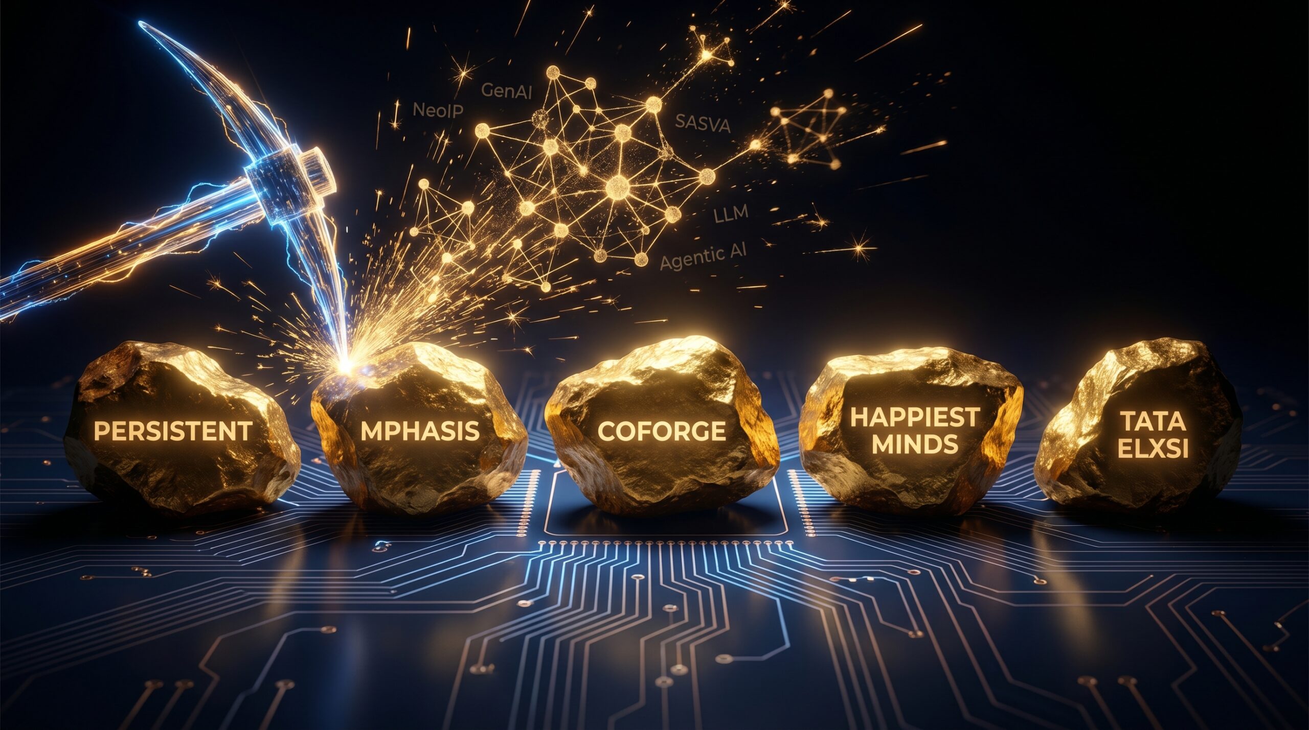 best AI stocks India 2026 — Persistent Systems Mphasis Coforge Happiest Minds Tata Elxsi mid-cap IT winners