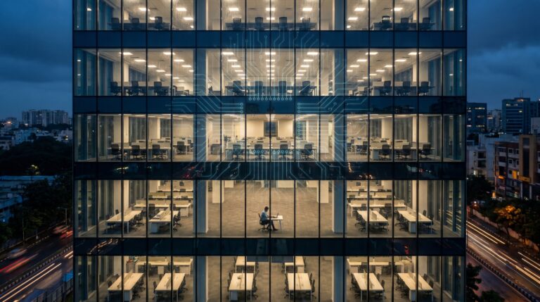White collar recession India 2026 — AI disruption empties Indian