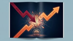 Stagflation definition impact — GDP falling while PCE inflation rises simultaneously, trapping the Federal Reserve in its double bind