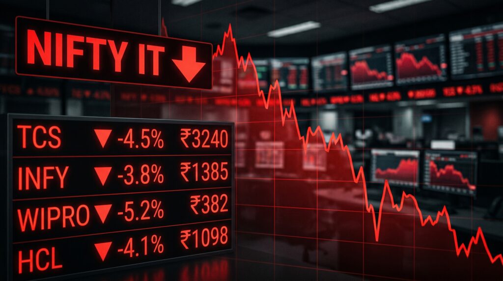 Nifty IT index down 25% in 2026 — is Nifty IT safe after TCS Infosys Wipro stocks fall