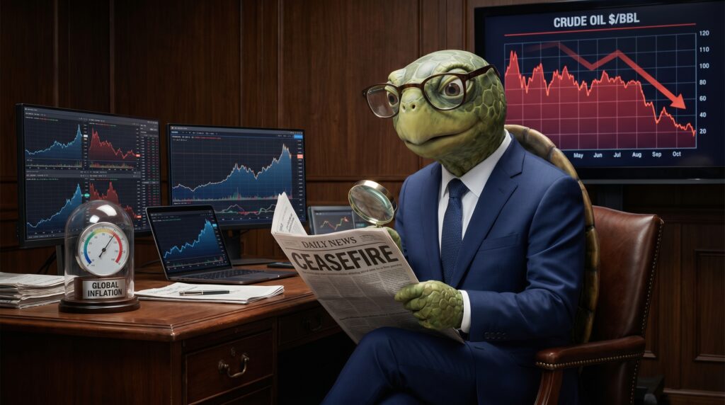 Gyani Turtle analysing US Iran peace deal inflation impact and global interest rate outlook 2026