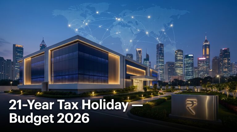 India data center tax holiday budget 2026 global cloud AI infrastructure hub investment india